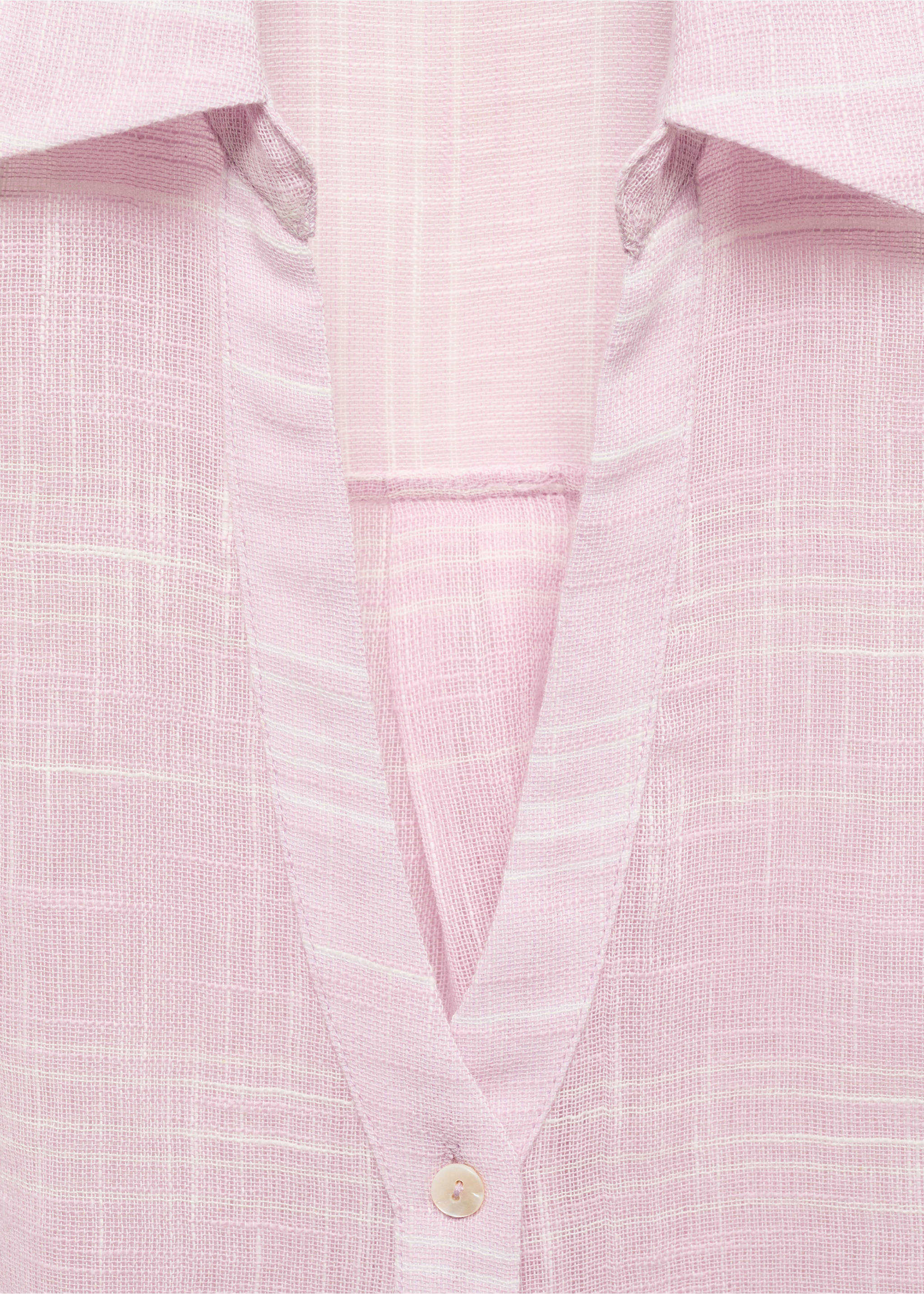 Chemise semi-transparente rayures - Détail de l'article 8, Rose pastel. Ref: 87158639-00.