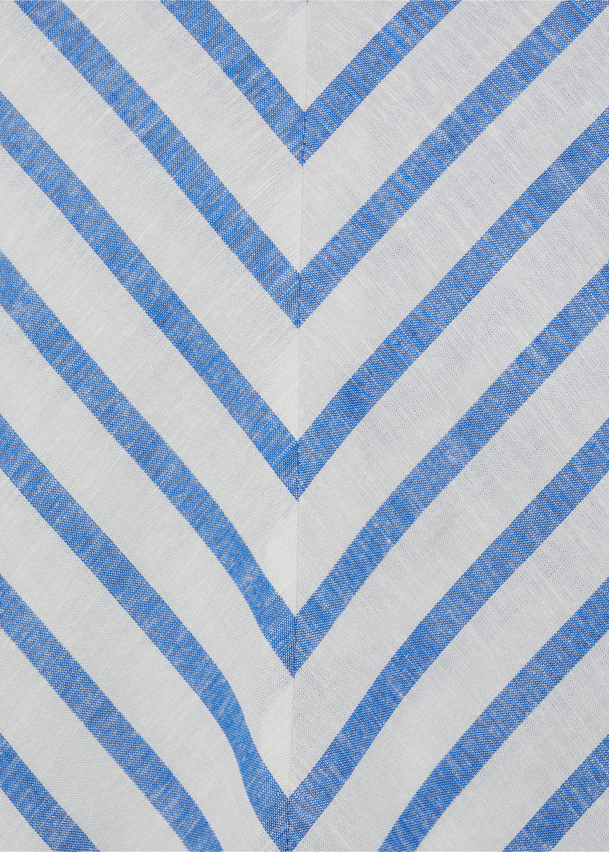 Falda mezcla lino rayas - Detalle del artículo 8, Blanco. Ref: 87158642-00.