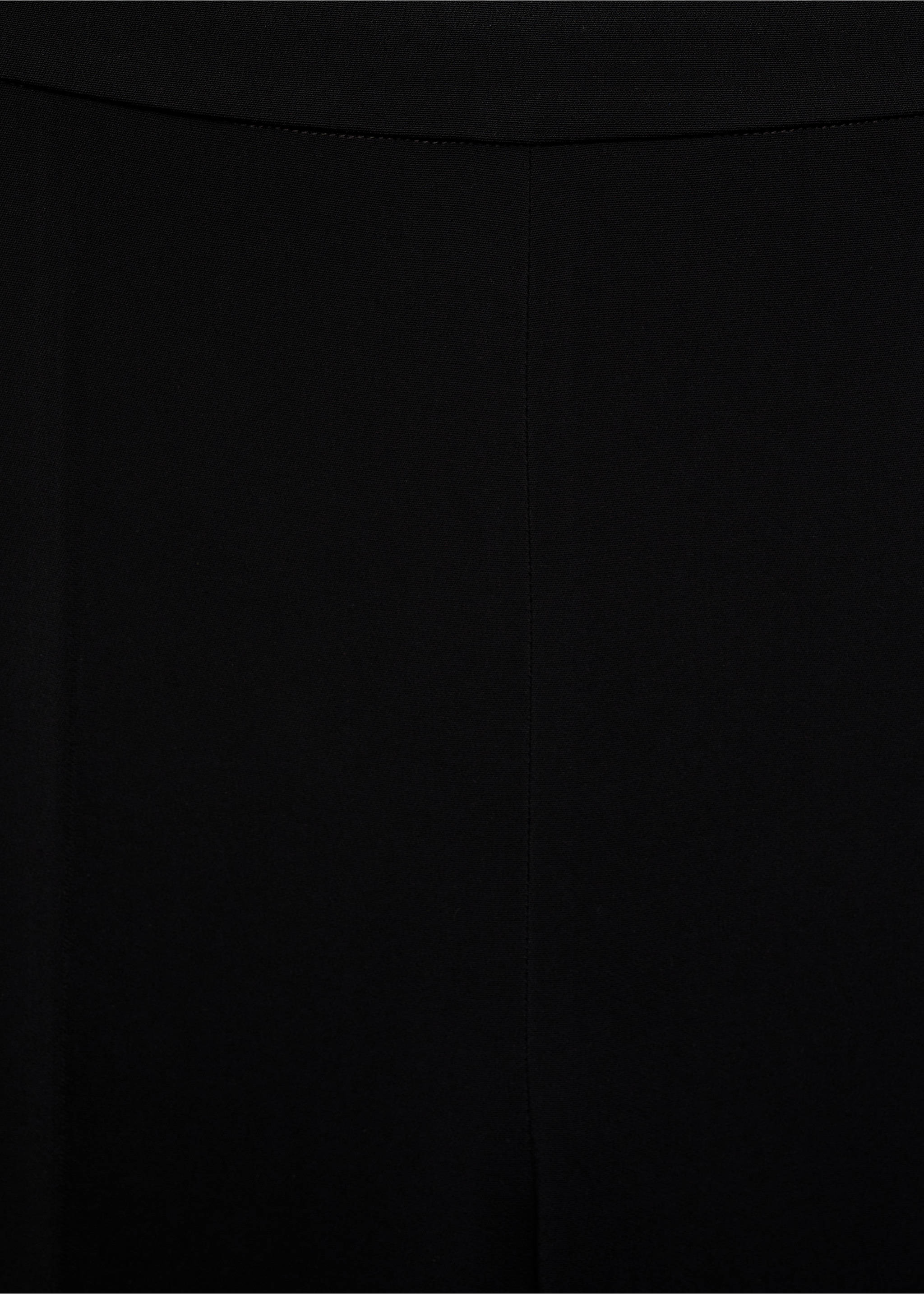 High-waist flared trousers - Details of the article 8, Black. Ref: 87165991-00.