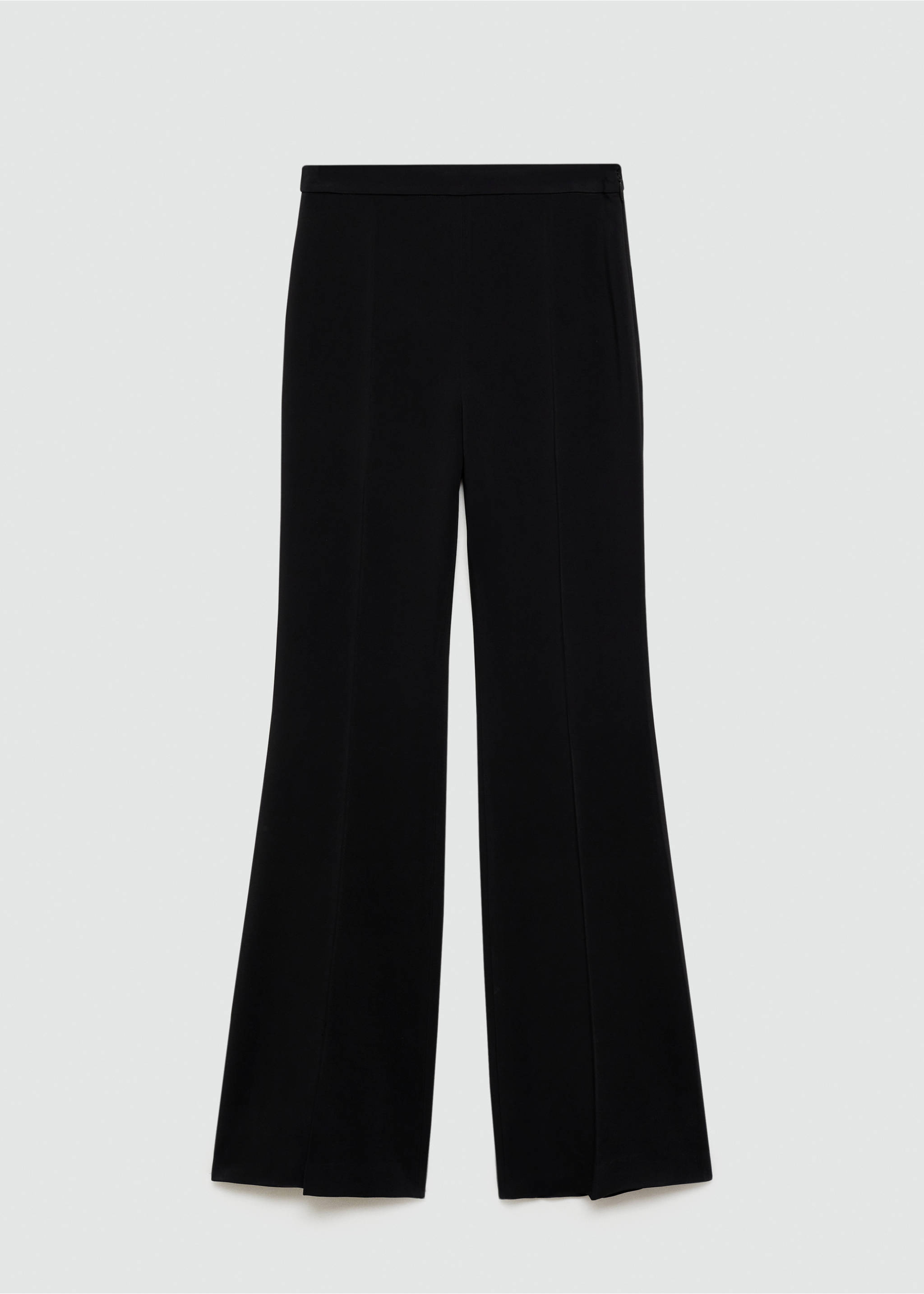 High-waist flared trousers - Article without model, Black. Ref: 87165991-00.