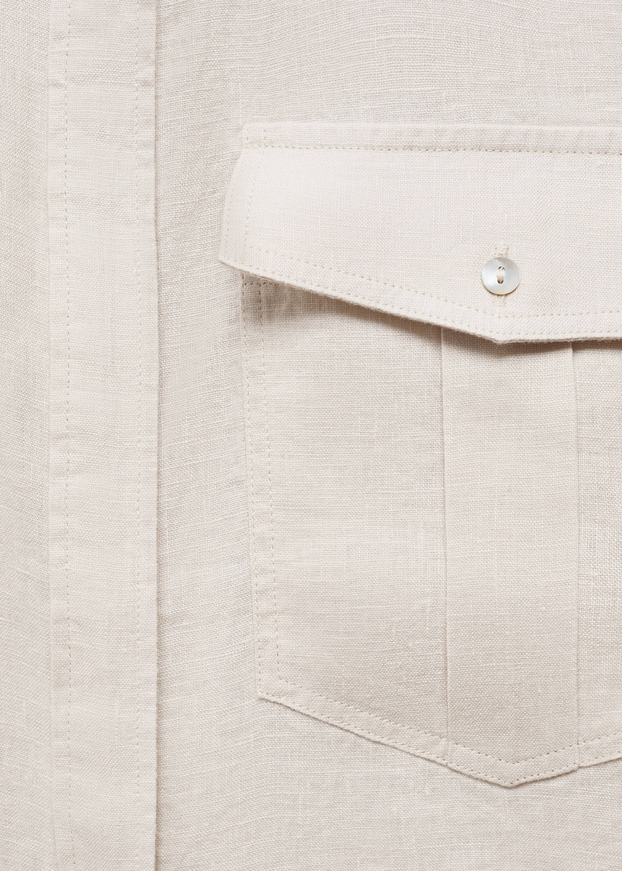 Pocket linen shirt - Details of the article 8