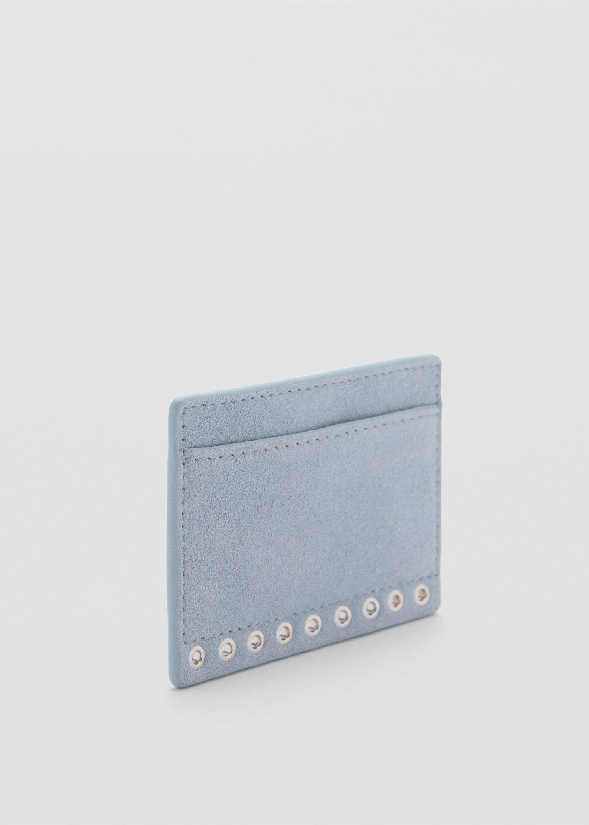 Suede die-cut card holder - Medium plane, Sky Blue. Ref: 87184087-00.