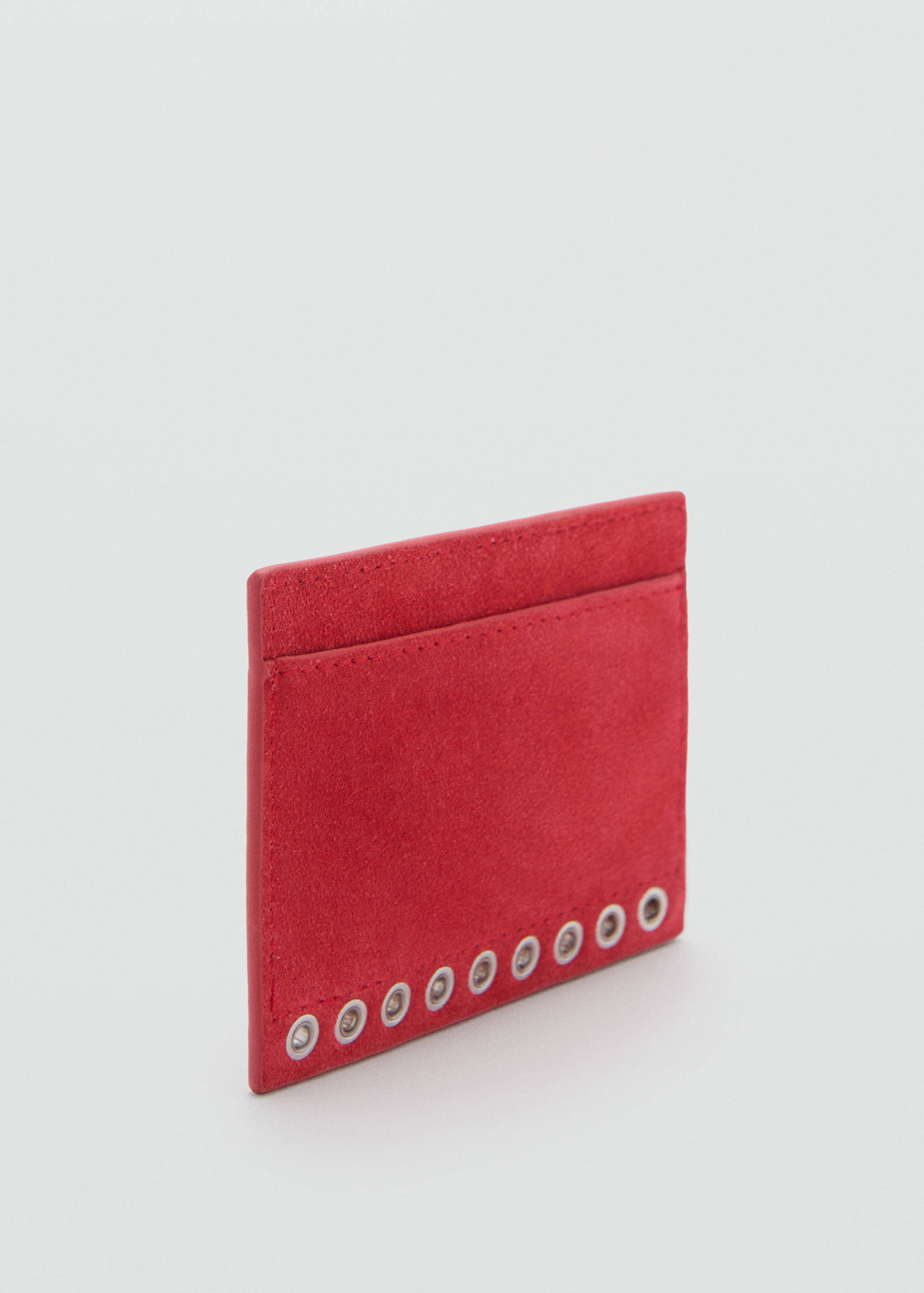 Suede die-cut card holder - Medium plane