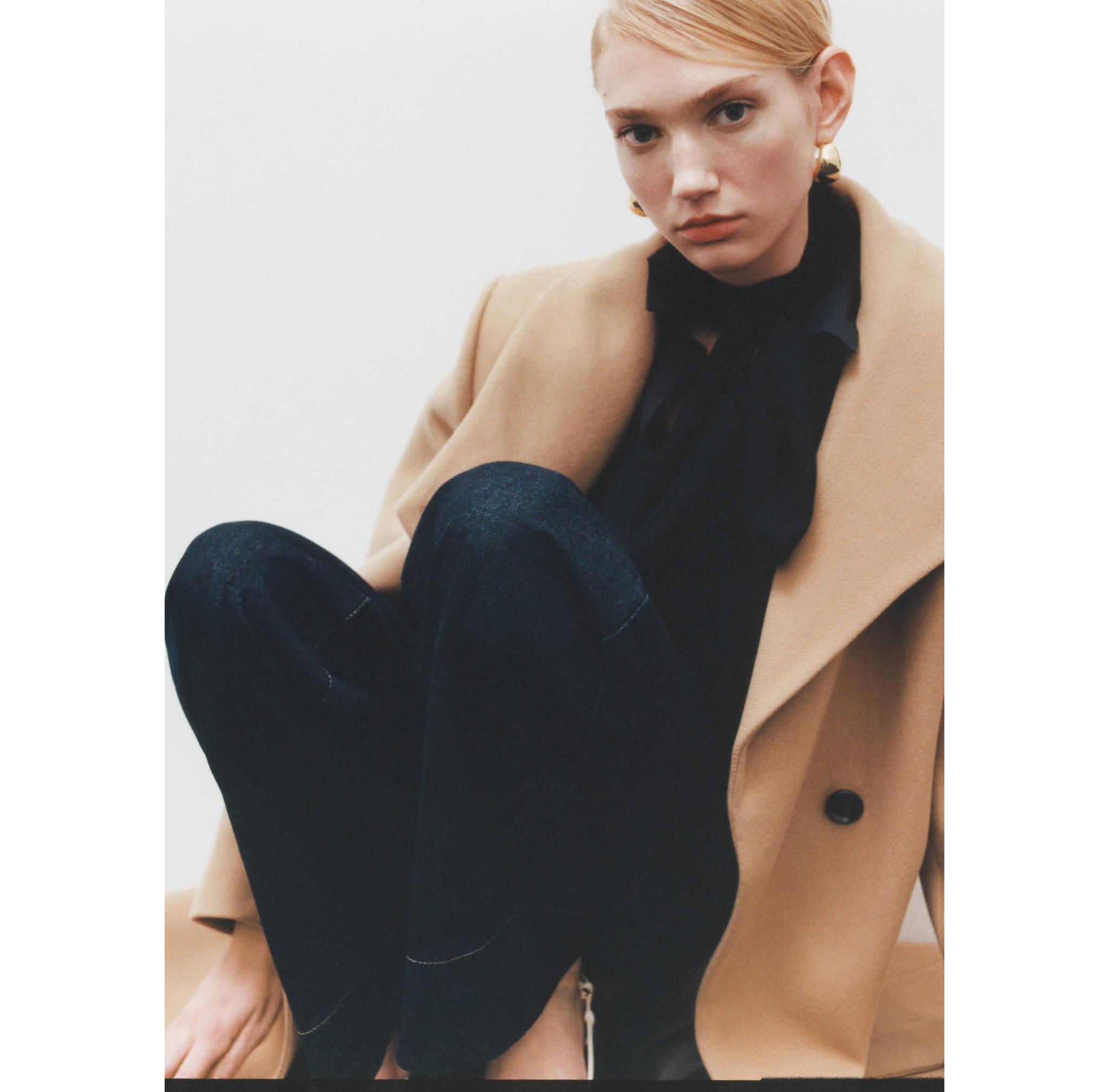 Abrigo lana Manteco cinturón - Plano general