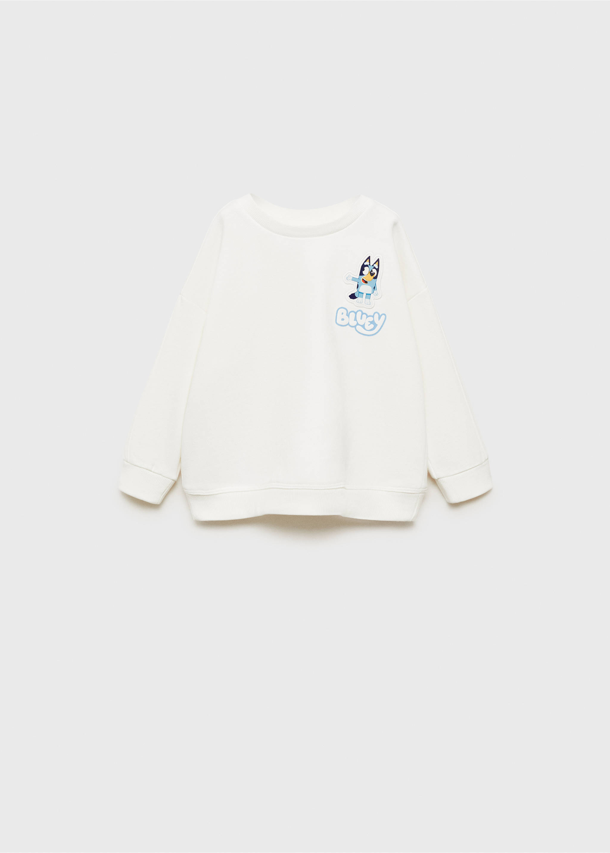 Sweatshirt mit Bluey-Print - Artikel ohne Model, Cremeweiß. Ref: 87961048-00.