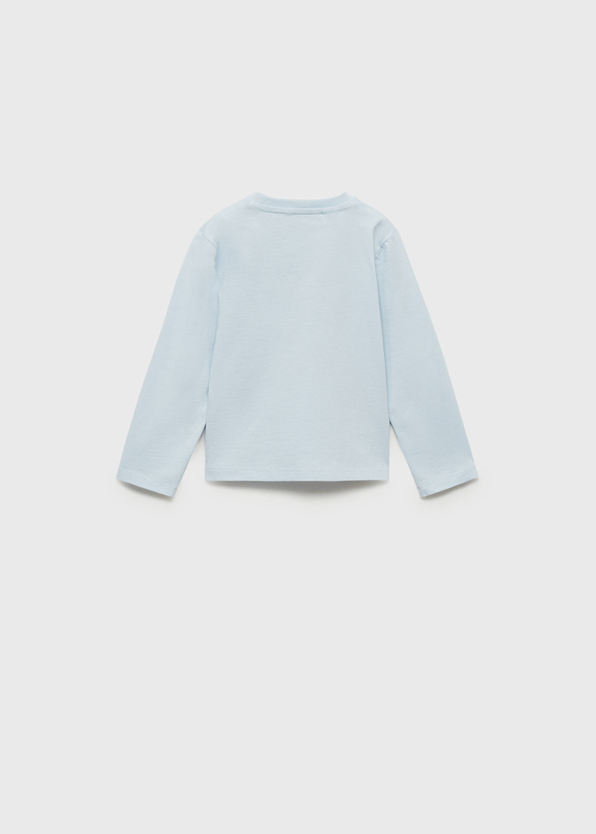 Printed cotton-blend T-shirt - Reverse of the article