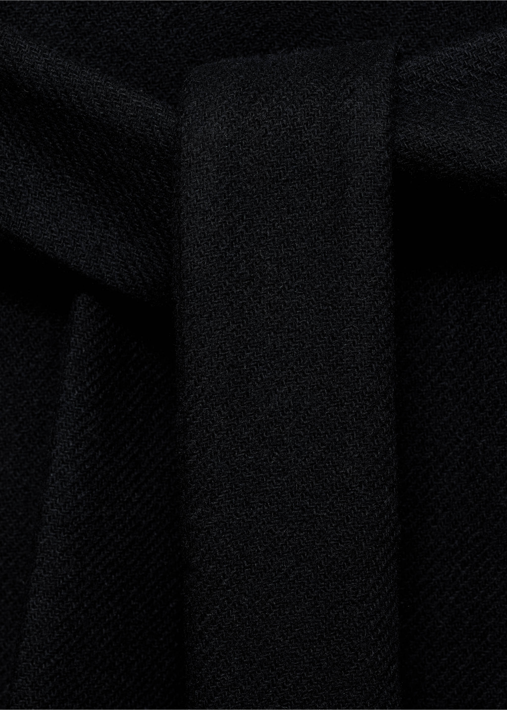 Abric llana cinturó - Detall de l'article 0, Negre. Ref: 87990449-00.